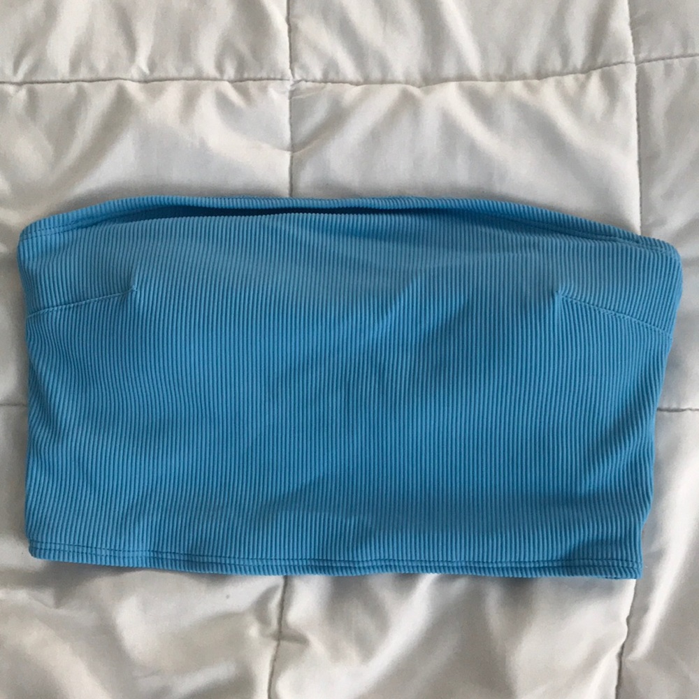 Blue tube top! Perfect for summer